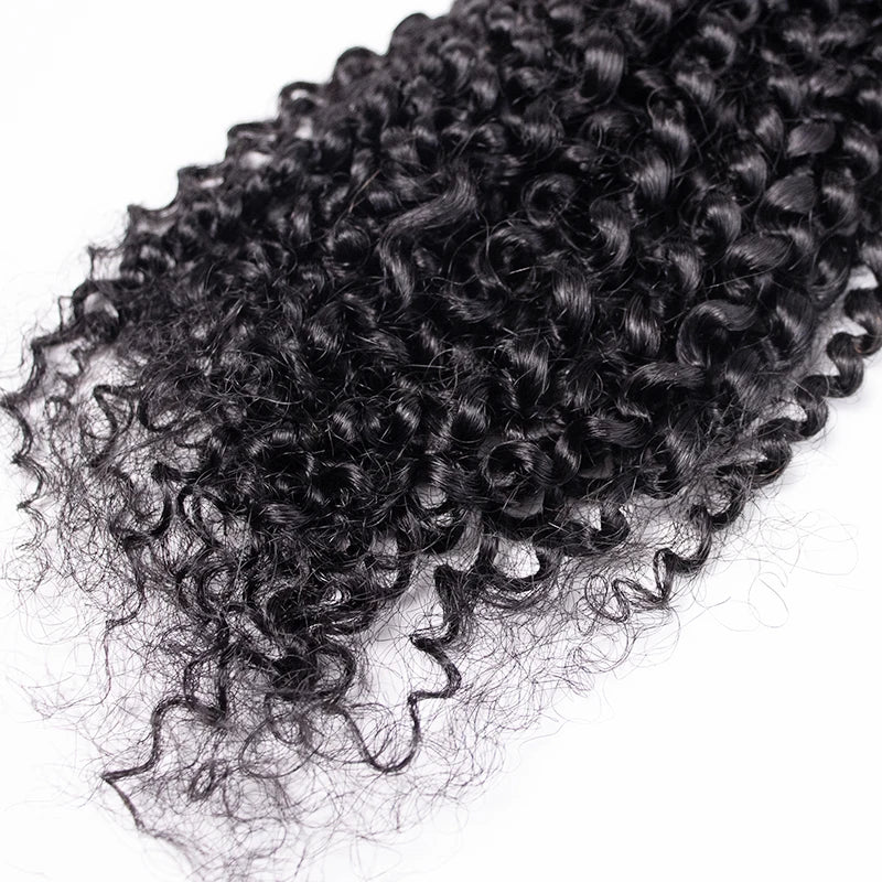 Jiffy Afro Kinky Human Hair Bulk for Braiding Micro Twist Hair Locs Extensions Natural Black Human Hair Cheveux Humains
