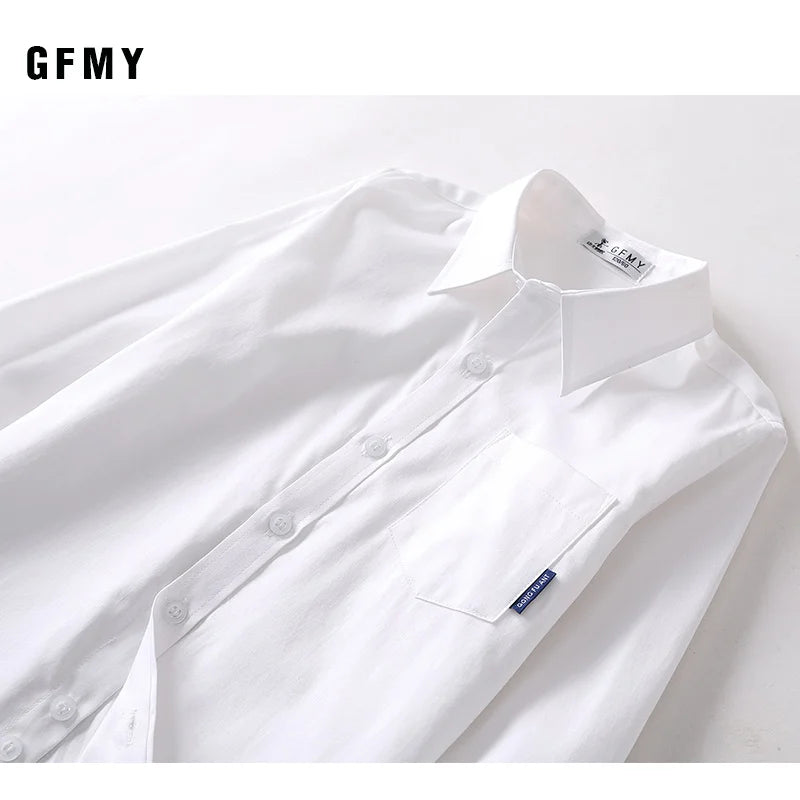Hot Sale Children Boys Shirts Spring 2026 Fashion Solid Color Kids Baby Birthday Dress Blouse Clothing White Long Sleeve 3-14Yrs