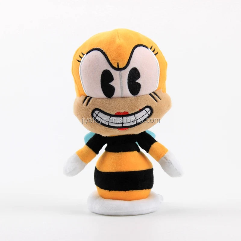 Drop Shipping  Cuphead Mugman Plush Toy Stuffed Toys