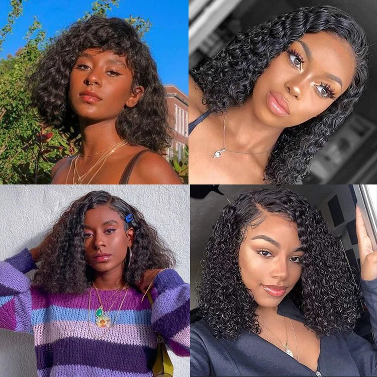 New Arrival Perruque bob Curly Wigs Human Hair Wholesale Brazilian Short Kinky Curly Bob Human Hair Curly Bob Wig
