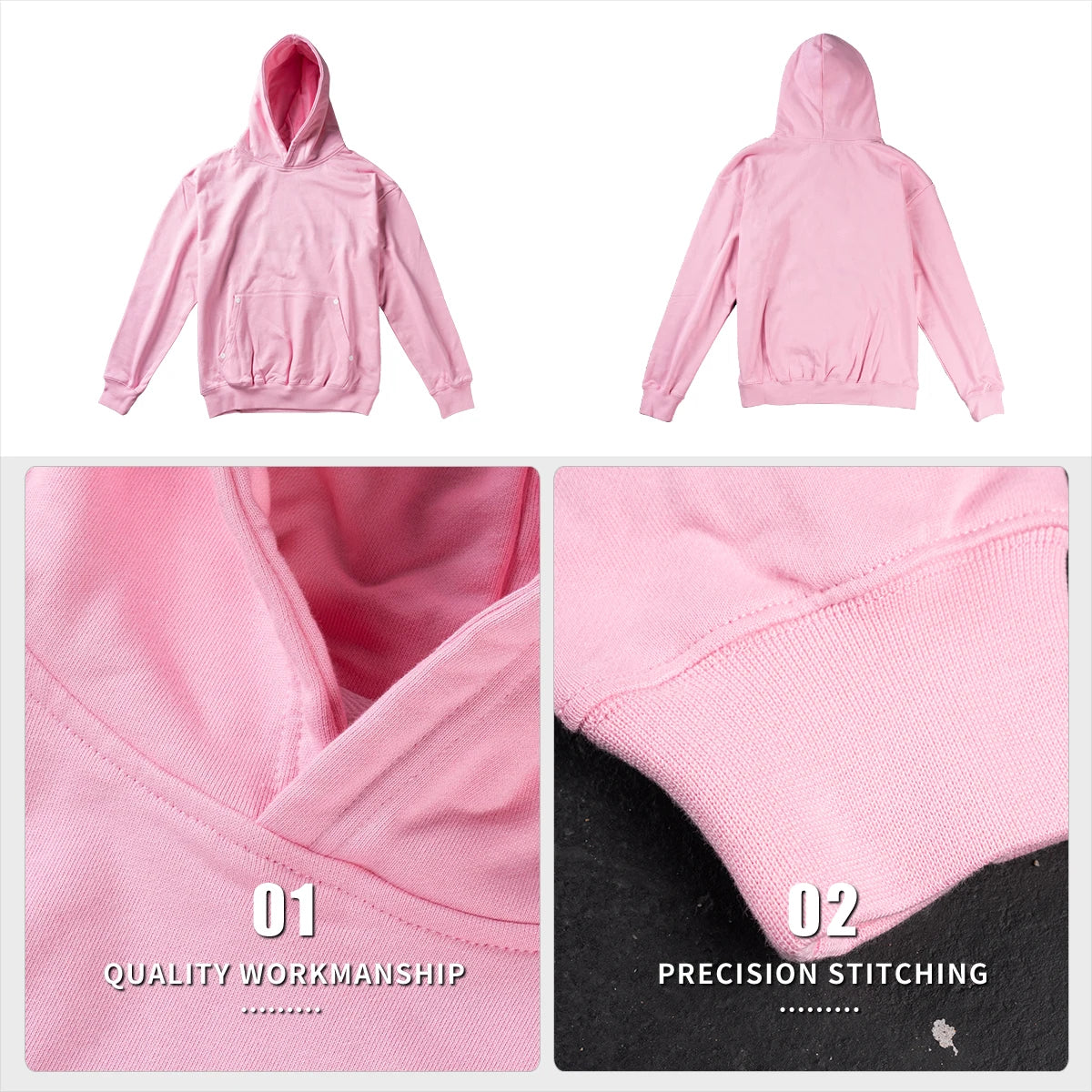 Men Hoodies Fit Drop Shoulder Blank Men's Hoodie Sweatshirts