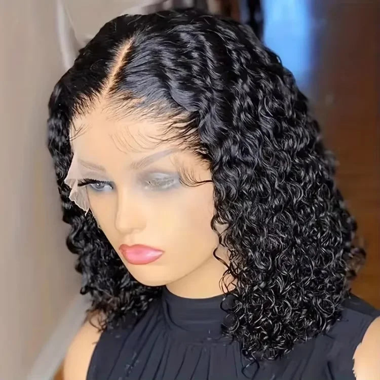 Wholesale Double Drawn Straight Bob Wig with 13x4 HD Full Lace Front Raw Virgin Cuticle Aligned 100% Human Hair for Black Women