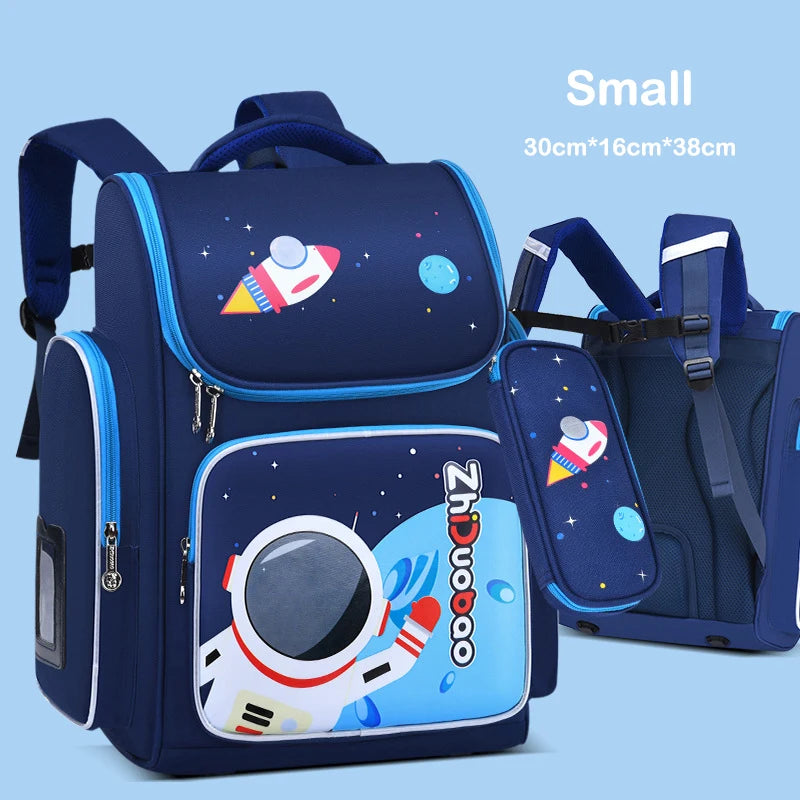 Waterproof Children School Bags Boys Girls Cute Kids Cartoon Kindergarten Schoolbag Orthopedic Primary School Backpack Mochila