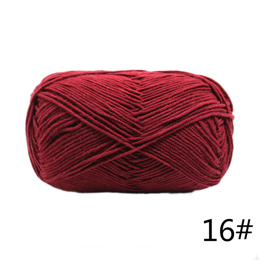 Factory Directly Supply 5ply Crochet Yarn Milk Cotton Acrylic Yarn for Baby Knitting Sweater Yarn