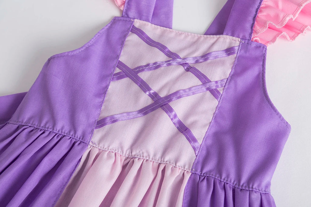 dresses girls from 2 to 7 years kids luxury Children's dresses Girl dresses linen dress kids daisy dress clothes rapunzel