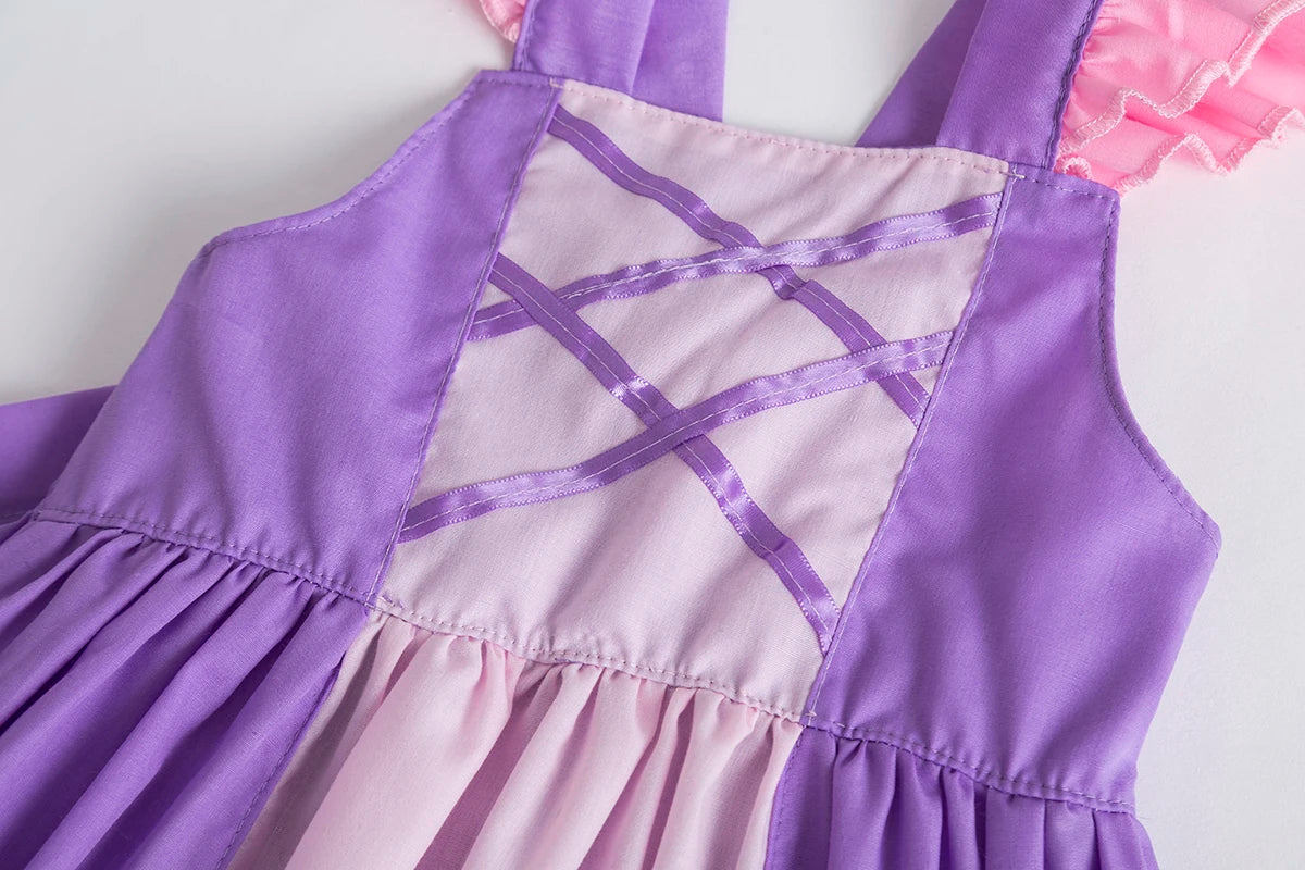 dresses girls from 2 to 7 years kids luxury Children's dresses Girl dresses linen dress kids daisy dress clothes rapunzel
