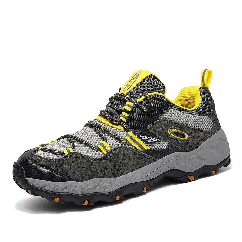 Mountain Safety Trend Steel Toe Outdoor Popular Hiking Shoes Men Adult Casual Shoes Comfortable Desert Fashionable Sneakers