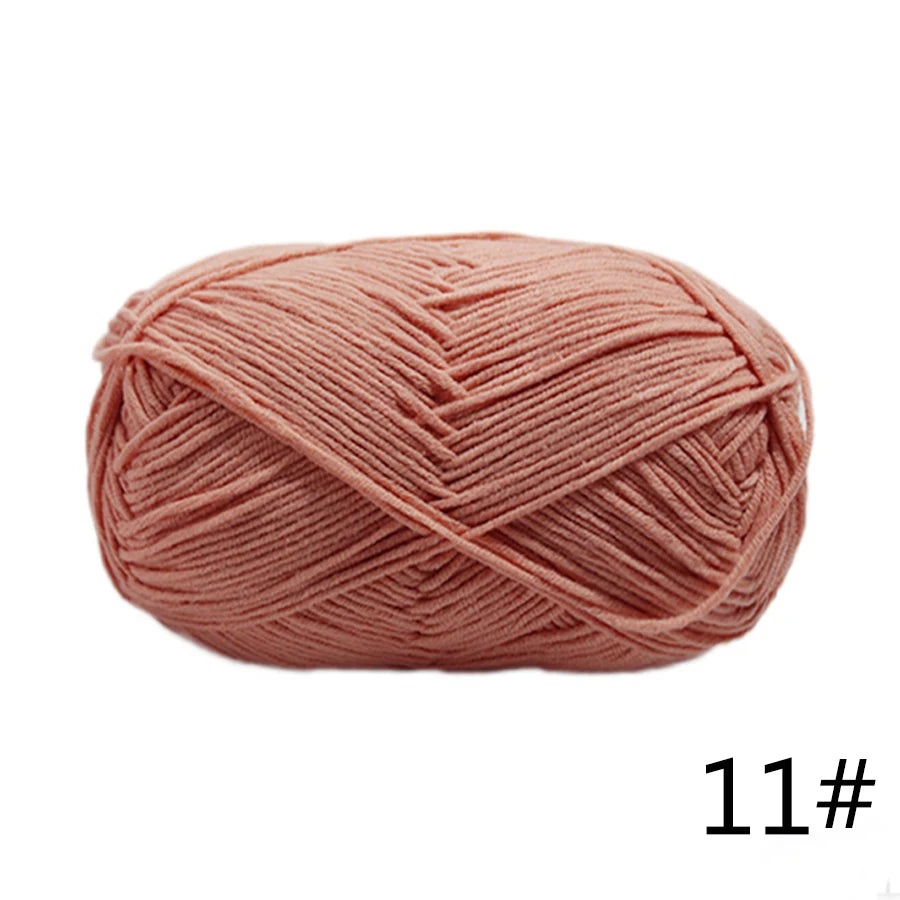 Factory Directly Supply 5ply Crochet Yarn Milk Cotton Acrylic Yarn for Baby Knitting Sweater Yarn