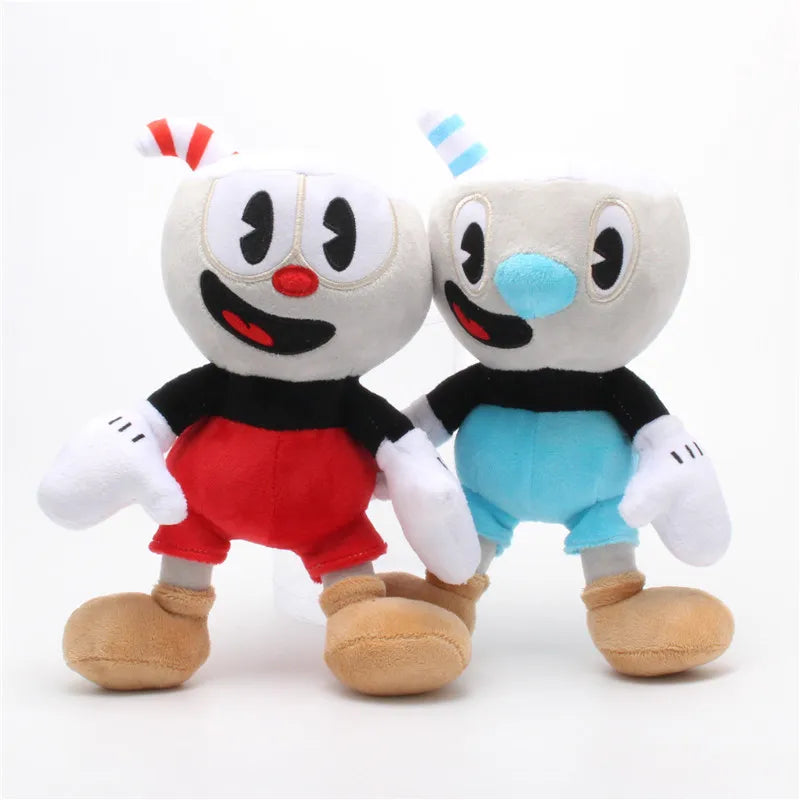 Drop Shipping  Cuphead Mugman Plush Toy Stuffed Toys