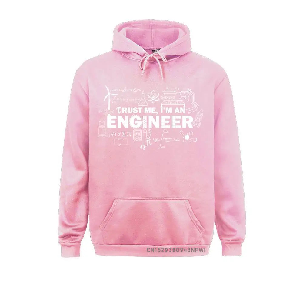 Father Day Hoodie Men Trust Me I Am An Engineer Sportswear Geek Male Hoody Letter Math Equation Print Custom Students Fun