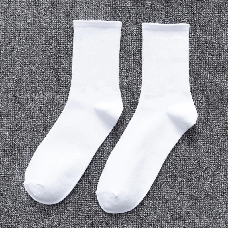 Men's Cotton Socks Large Big Plus Size 45 46 48 Business Short Socks White Classic Sox Hip Hop Meias Calcetines Hombre Male Soks