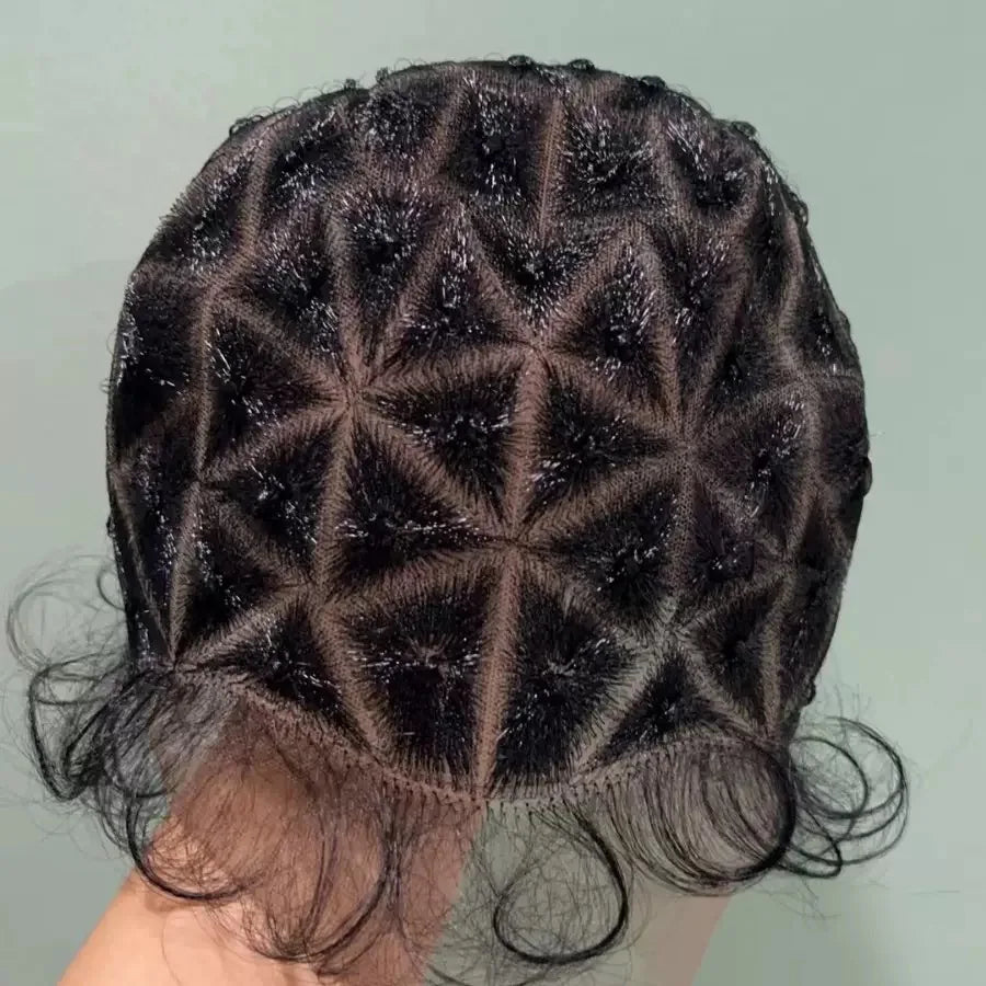 Braided Wig Cap for Sewing Crochet Braids Full Double Lace Wigs Brazilian Hair Baby Hair Crochet Wigs Caps for Women
