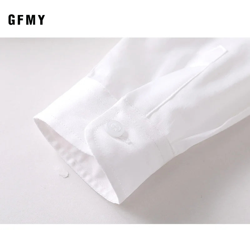 Hot Sale Children Boys Shirts Spring 2026 Fashion Solid Color Kids Baby Birthday Dress Blouse Clothing White Long Sleeve 3-14Yrs