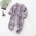 Baby Pajamas For Boys Girls Thick Warm Pajama Autumn Children Flannel Onesies Jumpsuits Winter Kids Cartoon Blanket Sleepwear