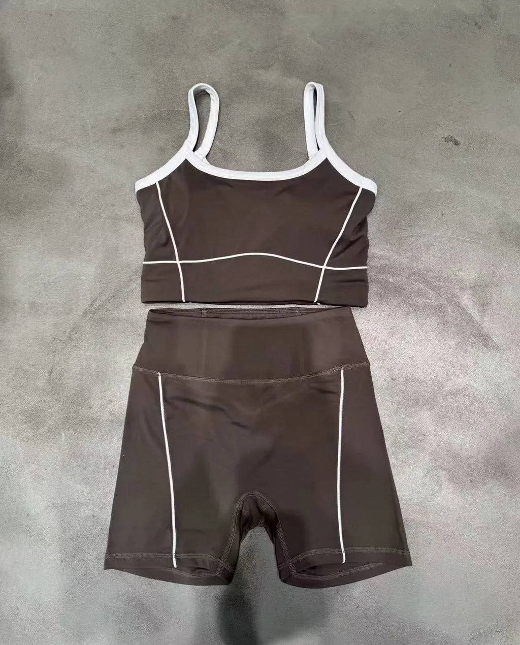 New Women 2 Pieces Yoga Set Bralette Gym Sports Tracksuit Bra Fitness Shorts
