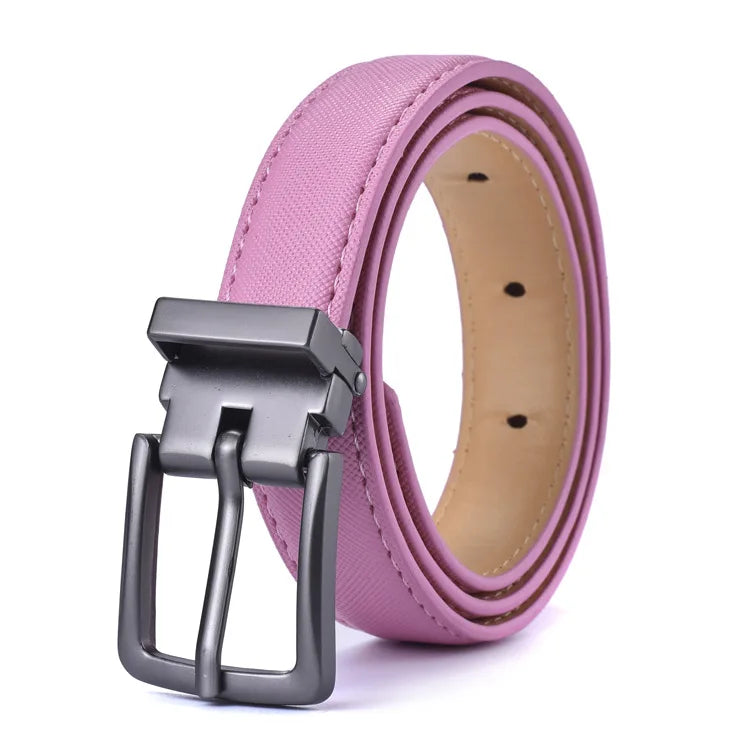 Fashion Children's Belts Boys Girls Luxury Designer Teenage Pin Buckle Belt High Quality Children Military Training Waist Belt