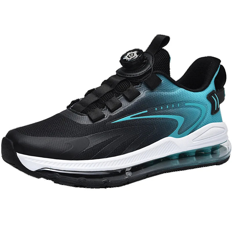 Factory Direct Air Cushion Rotating Buckle Walk Mesh Breathable Running Footwear Casual Sneakers Tennis Shoe Men's Sport Shoes