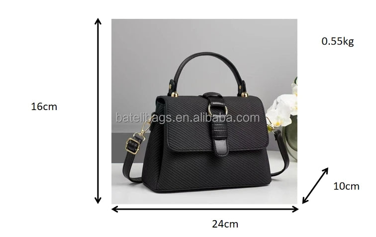 2025 Korean Style Ladies Fashion Large Capacity Women's Bag Solid Color Multifunctional Durable Foldable Zipper Chains
