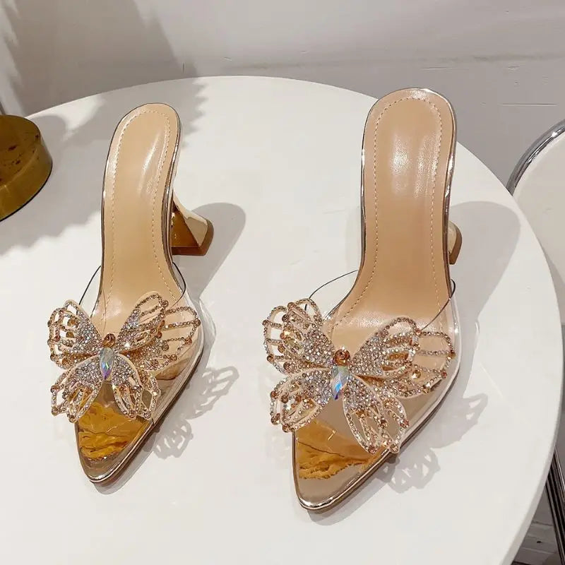 Chaussure Femme a Talon Fashion Pencil High Summer Sandals Trendy Heels for Women Shoes 2025