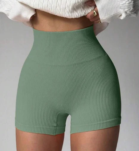 Seamless Wideband Waist Sports Shorts Women Sweat Short, Gym Short, Biker Short