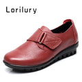 Brand Shoes for Women 2025 Spring Wedge Loafers Female Black Genuine Leather Flats ladies Office Nurse Shoes Mom Casual Sneakers