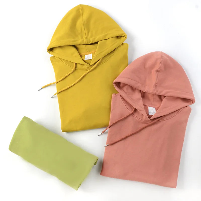 Men's Pullover Bulk Oversized Hoodies Silk Lined Plane Blank  Hoodie