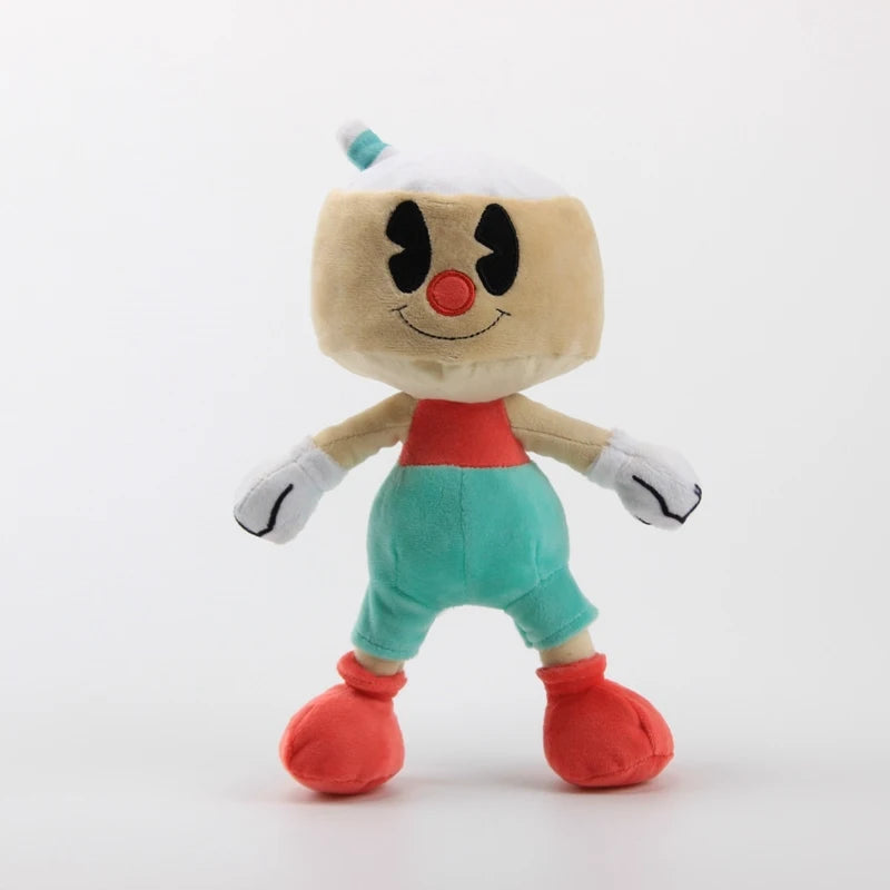 Drop Shipping  Cuphead Mugman Plush Toy Stuffed Toys