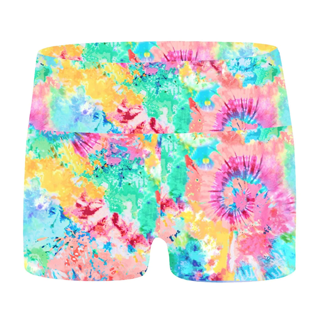 Kids Girl Sports Shorts Bottoms For Ballet Dance Yoga Gymnastic Workout Summer Boy-cut High Waist Dancewear Children's Shorts