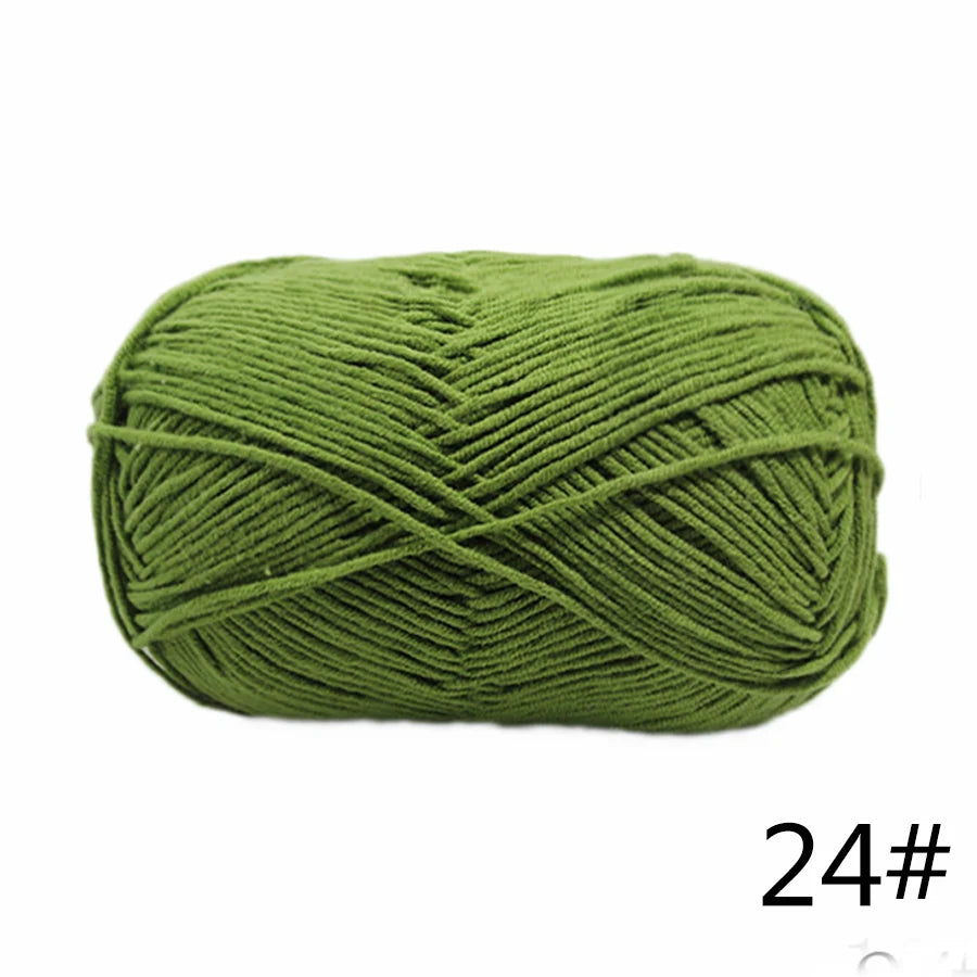 Factory Directly Supply 5ply Crochet Yarn Milk Cotton Acrylic Yarn for Baby Knitting Sweater Yarn