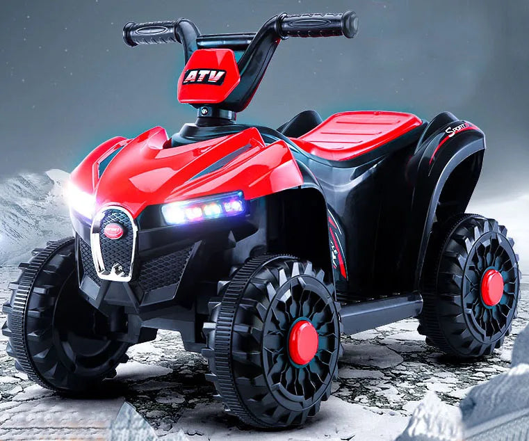 Baby Children's ATV Ride on Toy 2-4 Years Plastic Battery-powered Stroller Boys Girls Can Sit Remote Control 12V Battery