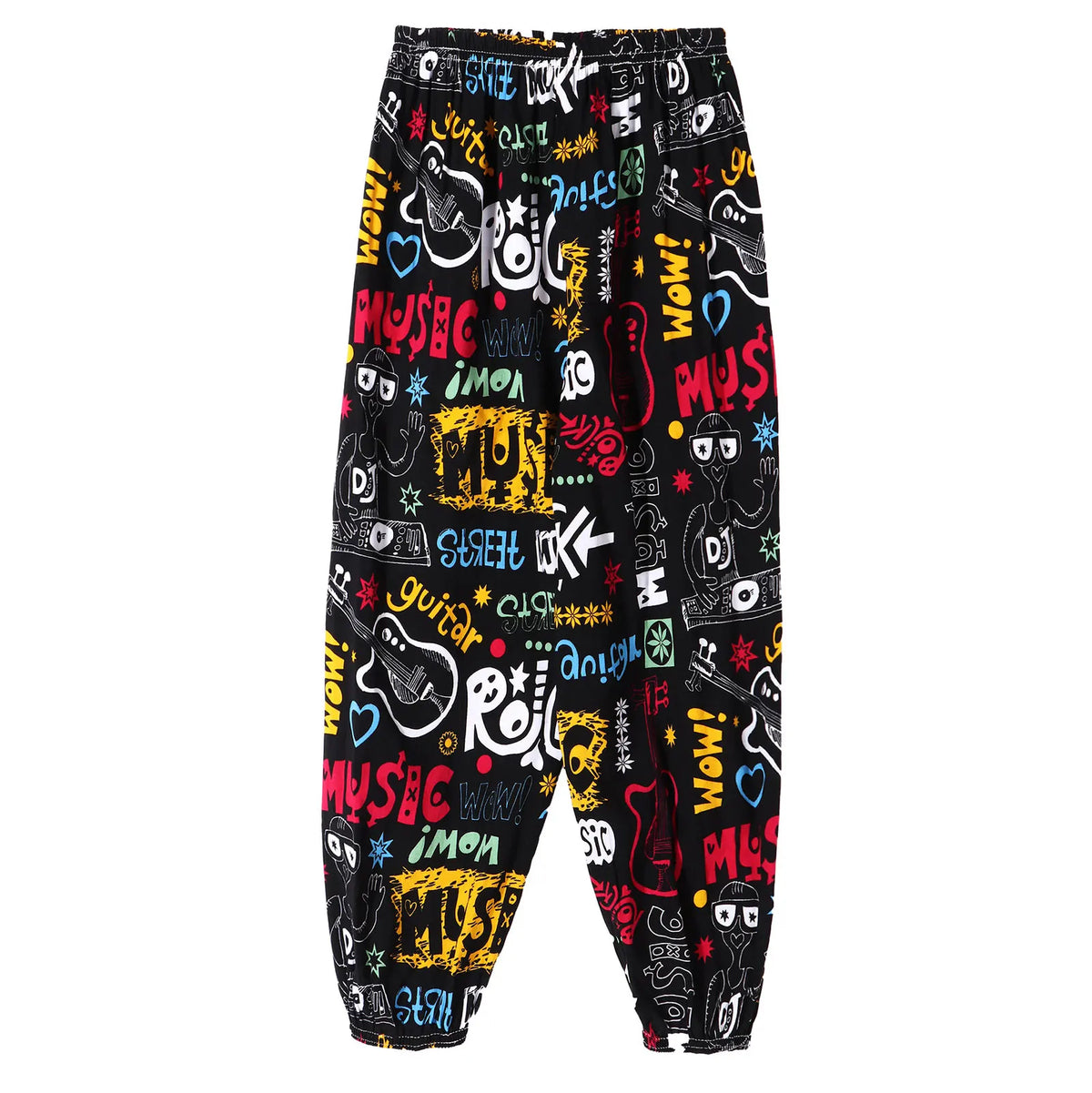 Kids Girls Boys Pants Summer Casual Dance Sports Harem Pants Cute Cartoon Printed Trousers 4 6 8 10 12 Years Children Clothing