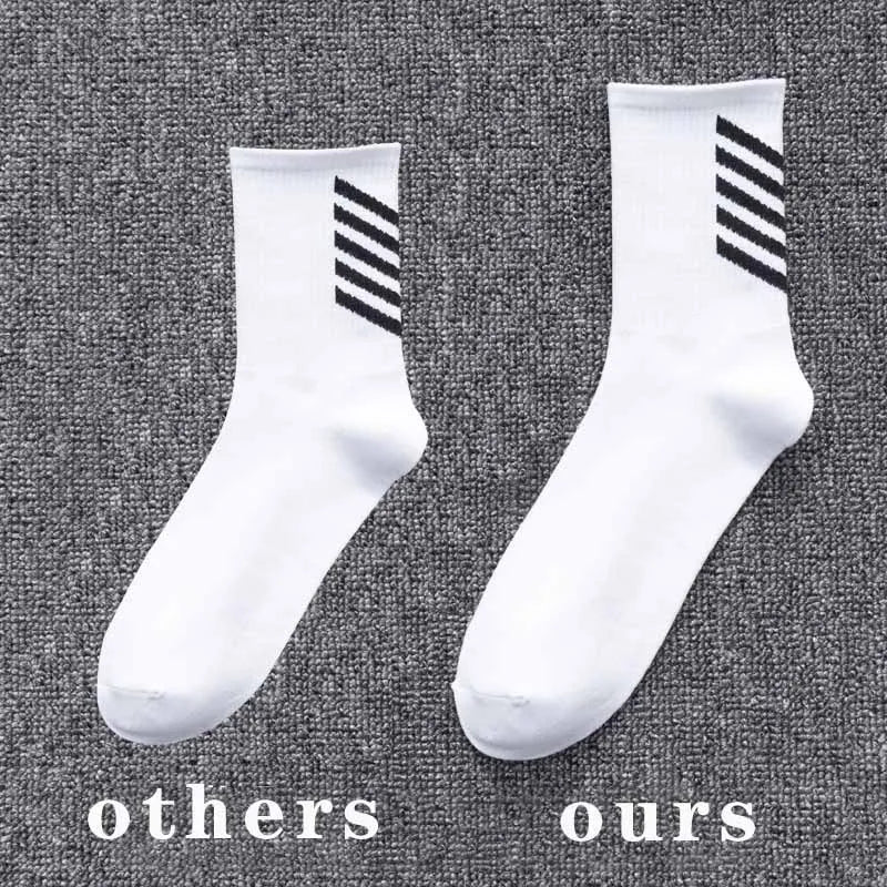 Men's Cotton Socks Large Big Plus Size 45 46 48 Business Short Socks White Classic Sox Hip Hop Meias Calcetines Hombre Male Soks