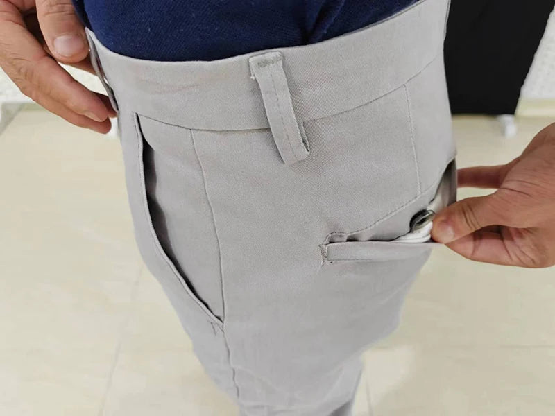 Hot Sale England Style Flight Chino Pants High Quality Slim Fit Chino Trousers Men Casual Stretch Cotton Golf Pants Men