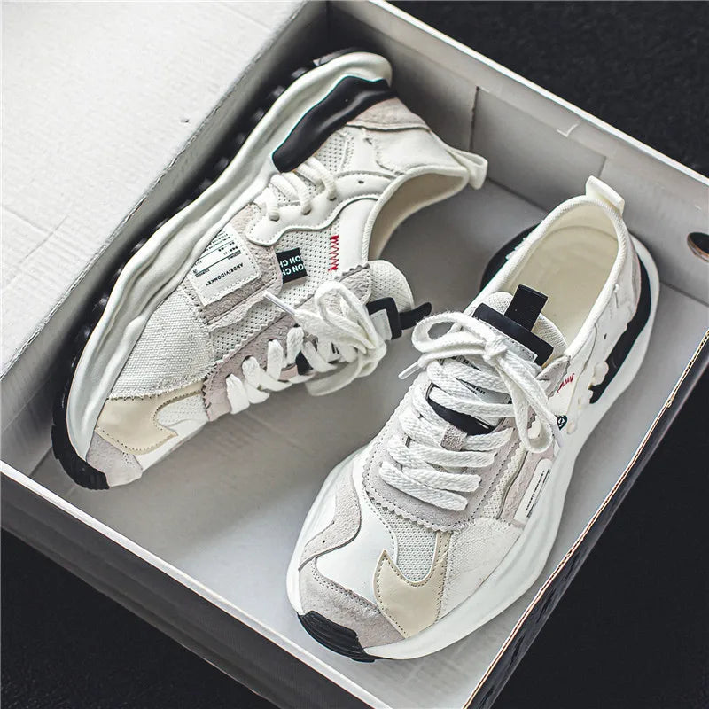 New Casual Shoes Mesh Breathable Sport Shoes Men Fashion Comfortable Casual Sports Platform Alice Sneakers Man