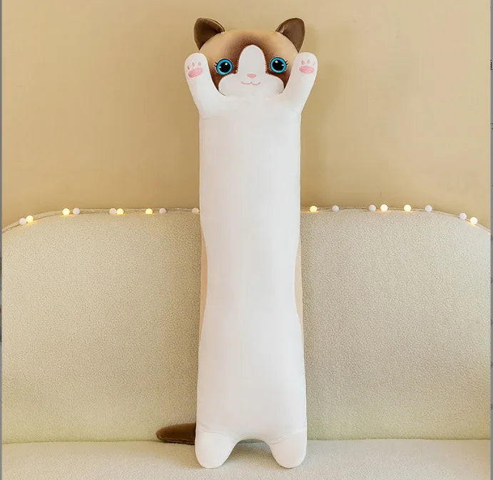 Hot Selling Throw Pillow Long Cat Doll with Sleeping Doll  Plush Toys Stuffed Animals for Girls