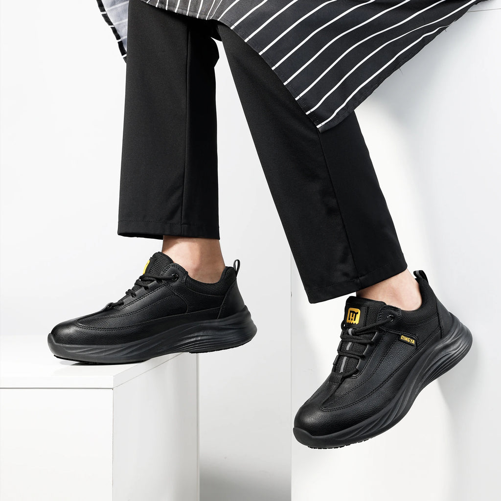 GUYISA Breathable Chef Shoes Mesh Knit Upper Kitchen Work Sneakers Men Women