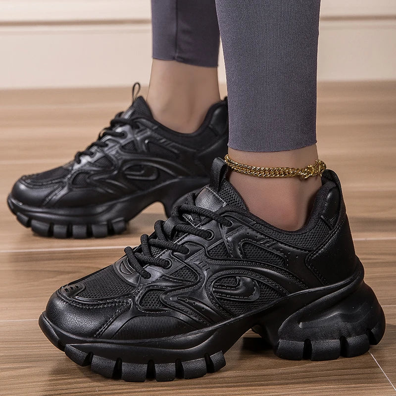 Platform Causal New Trendy  Shoes High Quality Lady Designer Fashion Chunky Sneakers for Women