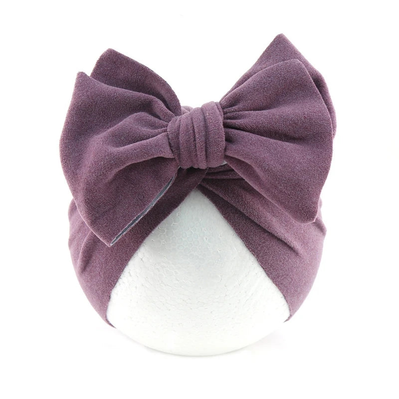 Baby Hat Girls Bows Turban Hats Infant Photography Props Cotton Kids Beanie Baby Cap Accessories Children Hats Newborns Bonnet