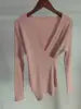 3, 2025 Autumn Women's New V-neck Sweater Long-sleeved Slim Knit Top Inner Shirt