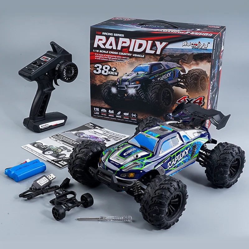 2023 New Hot Sale 16101  2.4G 1/16 High Speed 38km/h RC Monster Truck Electronic Toys Remote Control Car  R/c Hobby Car