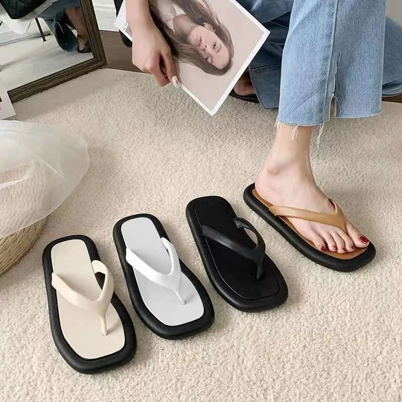 Summer PVC Women Flat Sandals Flip Flop slippers YLS-1