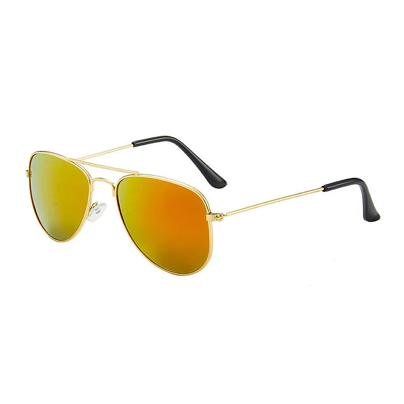 Sunglasses new fashion baby kids boy girl Pilot sunglasses metal frame goggles glasses for kids children sun glasses