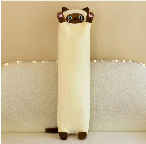 Hot Selling Throw Pillow Long Cat Doll with Sleeping Doll  Plush Toys Stuffed Animals for Girls