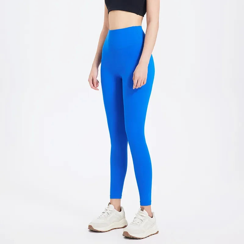 Sports Leggings High Waist Soft Naked Feeling Yoga Pants Women Sportwear Elastic Quick Dry Breathable