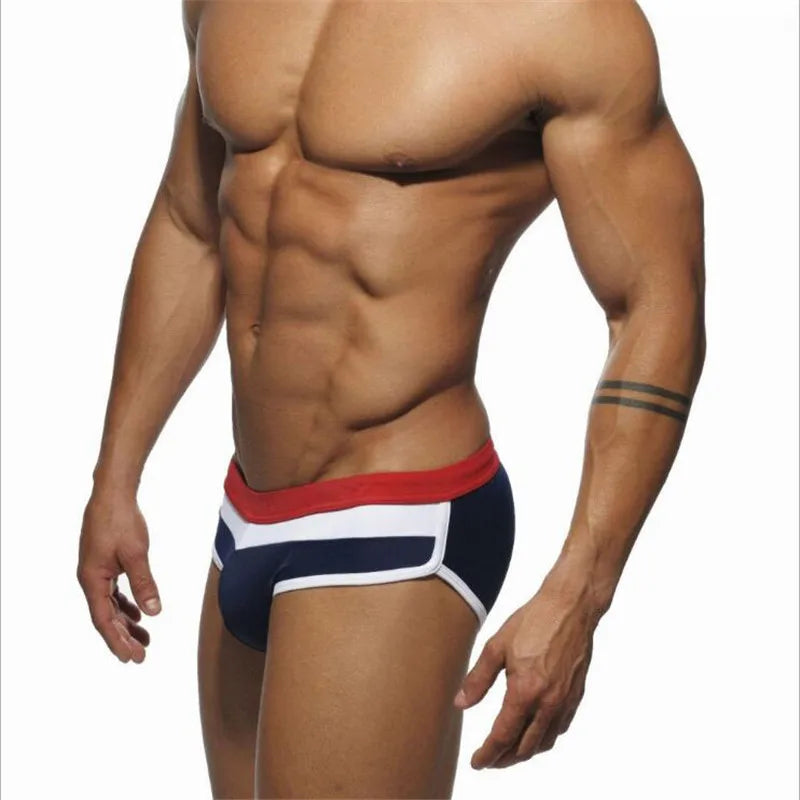 Swimwear Men Brief With Push Pad Sexy Swimsuit Waterproof Swimming Trunks For Bathing Swim Shorts Sunga Hot Sport Homme Swim