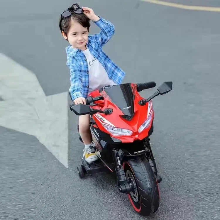 Kids Electric Ride-On Car with Remote Control Battery Powered Plastic for 2-4 & 5-7 Years Old Car Toy