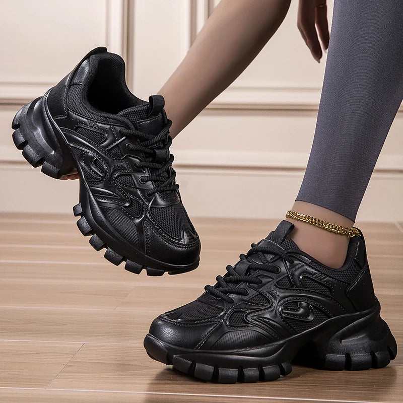 Platform Causal New Trendy  Shoes High Quality Lady Designer Fashion Chunky Sneakers for Women