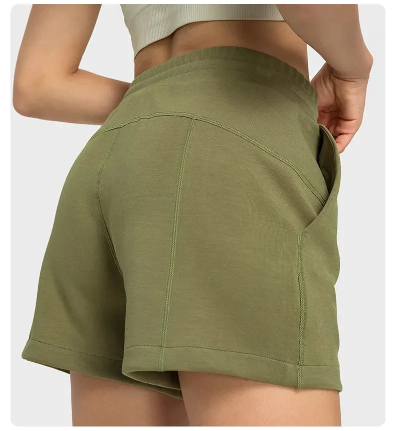 Womens Yoga Shorts Exercise Short Soft Fitness Wear Pants Women Running Shorts Elastic Female Pants Sportswear