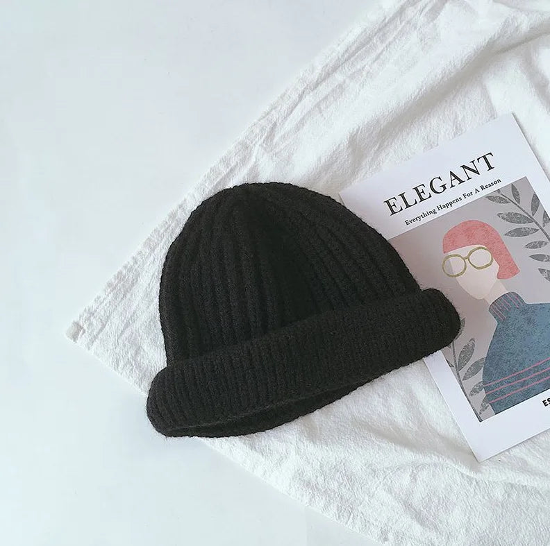 Candy Color Kids Hat For Girls Boys Autumn Winter Baby Beanie Kids Cap Elastic Warm Knitted Children Hats Solid Color Baby Hat