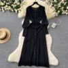 2025 Women's Casual Two-Piece Set: Turn-Down Collar Long-Sleeved Sweater & Wide-Leg Pants